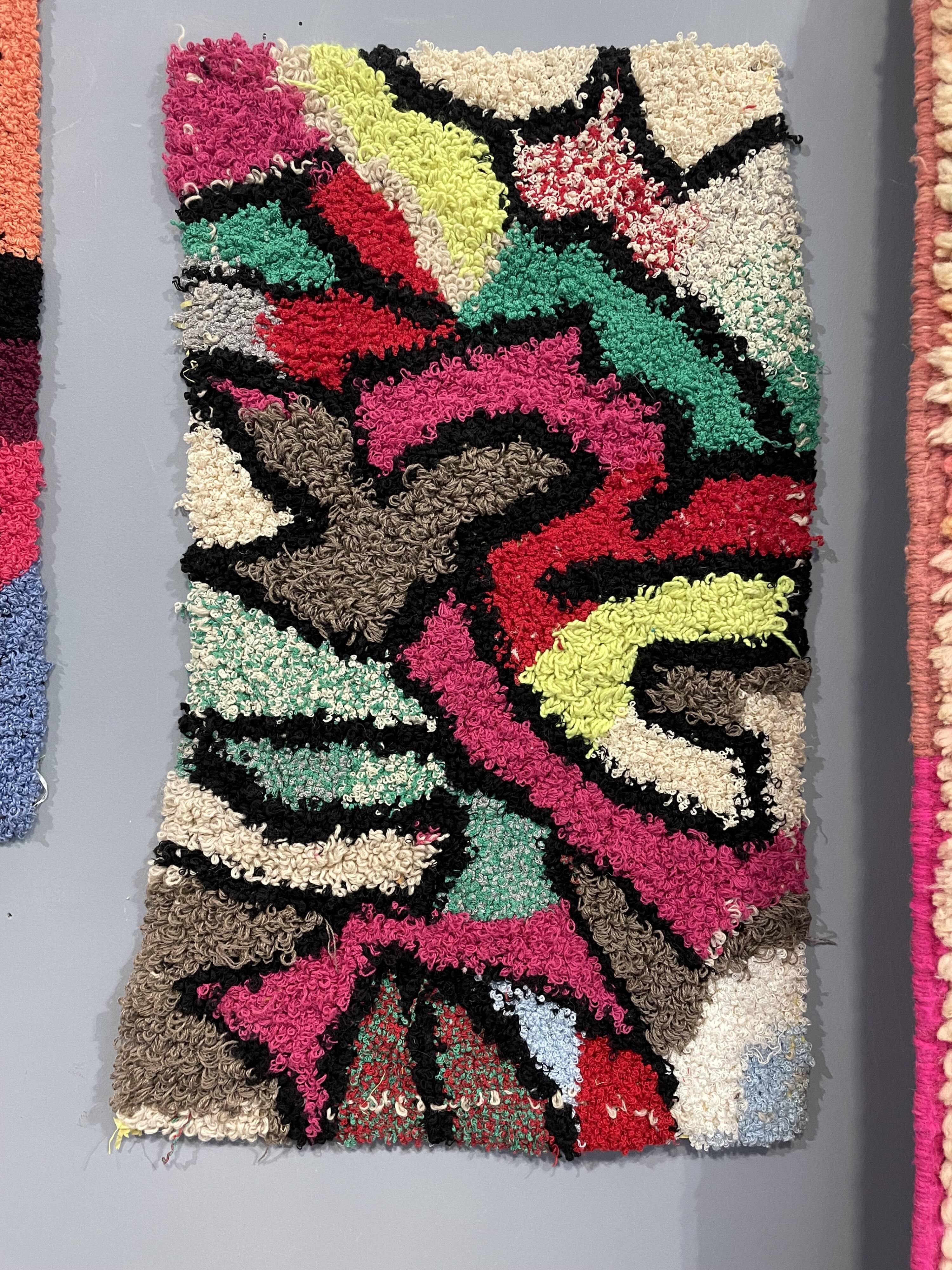 Handmade wall decoration rug 45x70 cm