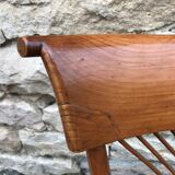 Paire de chaises rustique paillées