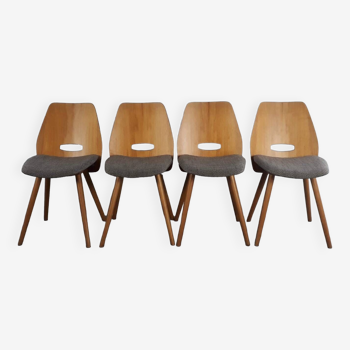 Set of 4 Lollipops chairs, Jiràk design, 1960s