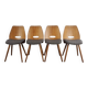 Set 4 chaises Lollipops, design Jiràk, 1960s