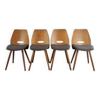 Set of 4 Lollipops chairs, Jiràk design, 1960s