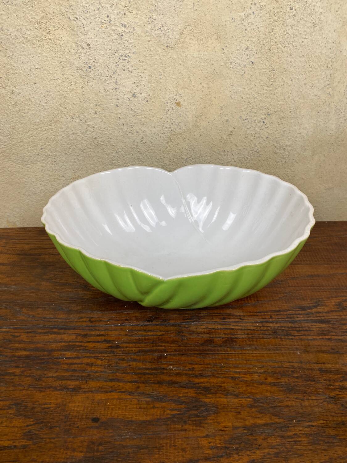 Art deco salad bowl 1960 apple green