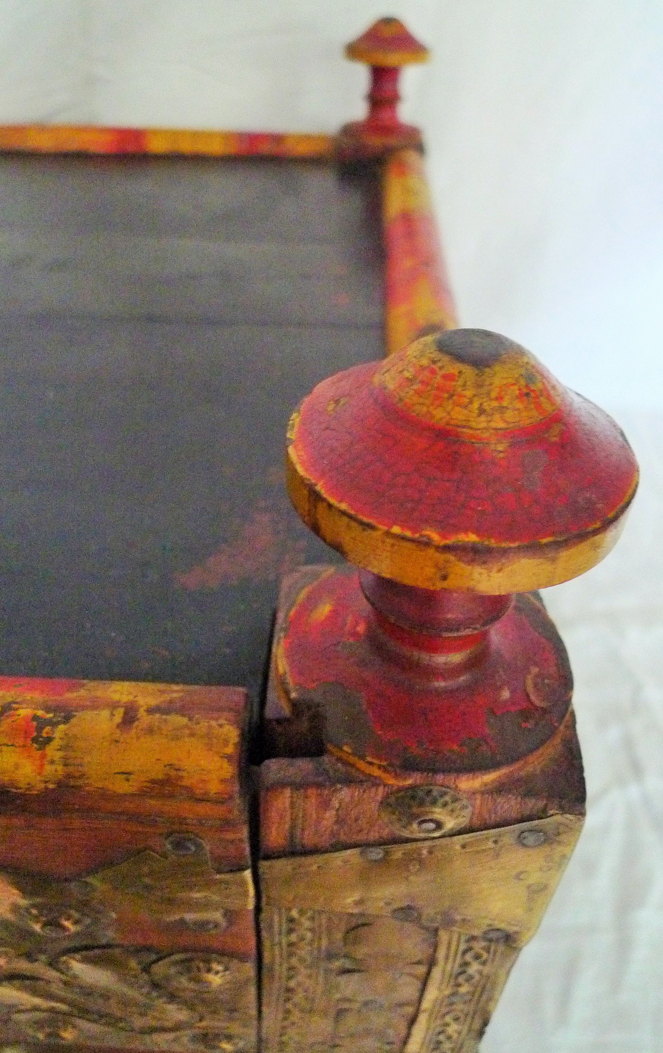 Table chest polychrome paint India