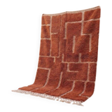 Traditional handmade Berber rug in pure wool, size 1.4/2.6 m.