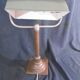 Copper desk lamp and industrial green enamel lampshade 1900