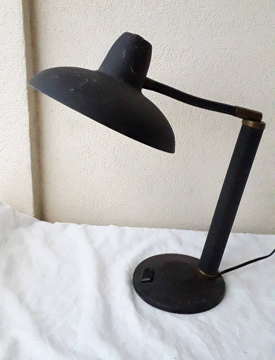 Black desk lamp
