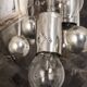 Large Sputnik ball pendant by Doria, Germany, 1970s.