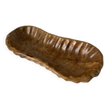 Beautiful vintage fruit bowl or pocket emptier in carved solid wood