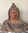 Etruscan-style terracotta bust, large-scale object, 19th century