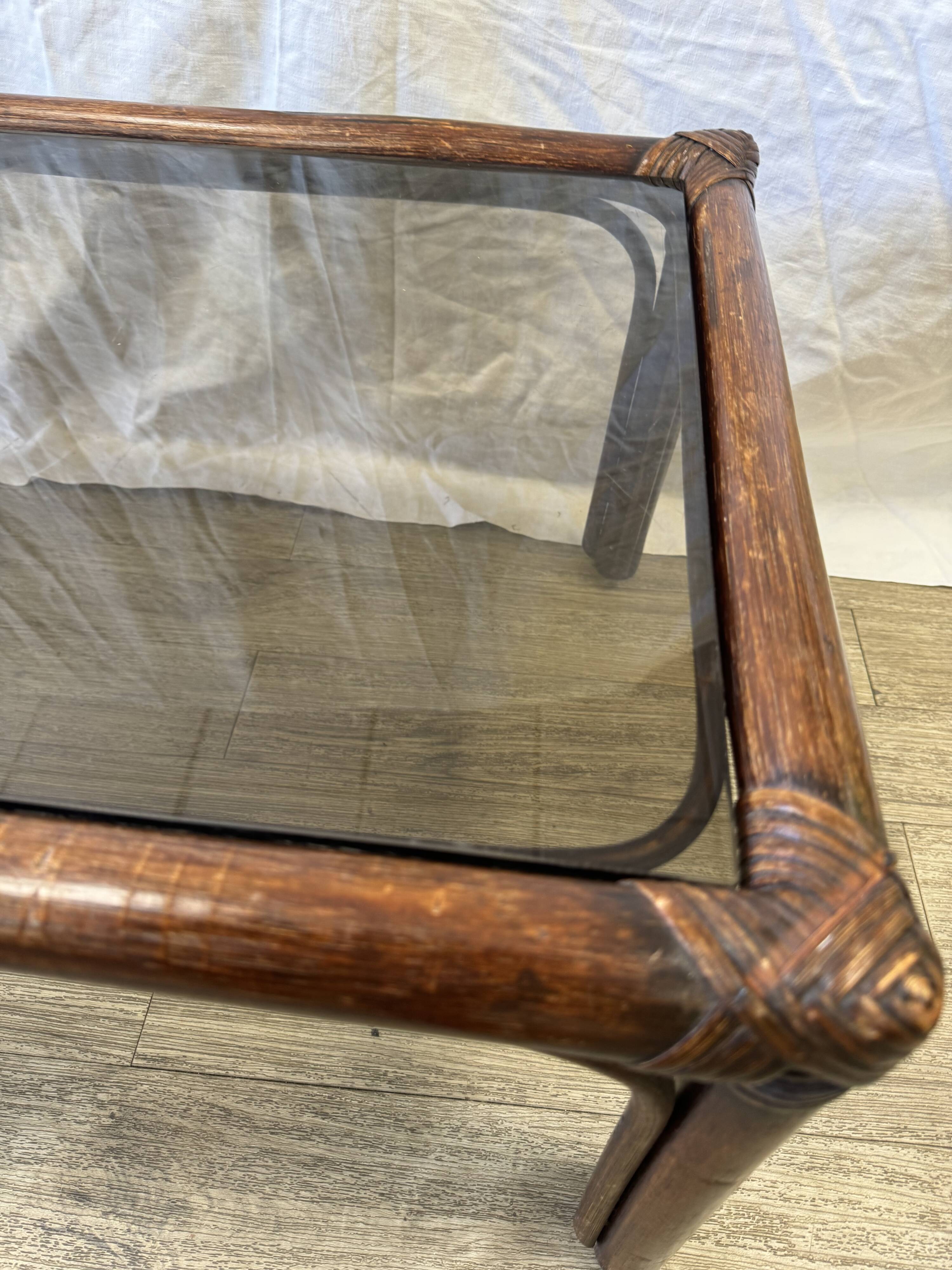 Rattan coffee table