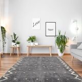 Modern Moroccan carpet grey