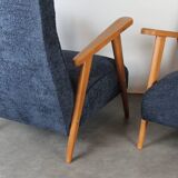 Pair of vintage Scandinavian armchairs from the 1960s