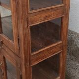 Old wooden display cabinet with three glazed sides
