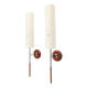 Pair of Gustaf wall lights in wood and metal, Sweden 1980