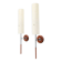 Pair of Gustaf wall lights in wood and metal, Sweden 1980
