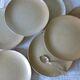 7 “Grès village France” dessert plates in very good condition