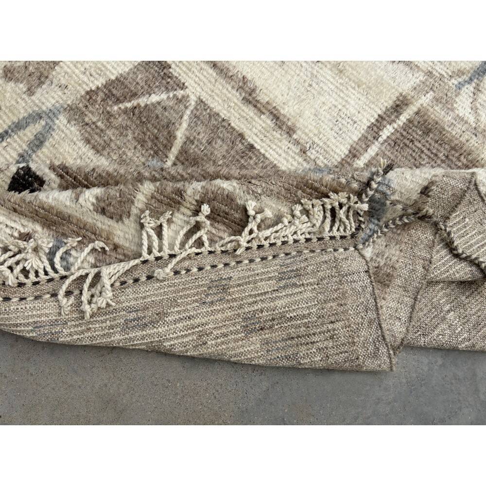 Modern Moroccan style Handmade Rug. 100% Natural Wool. Custom Options Available
