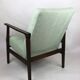 Fauteuil vert clair vintage années 1970