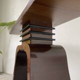 Art Deco style console with mahogany marquetry