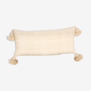 Coussin berbere ecru 65 x 30 cm