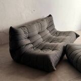 Togo 3-Seater Sofa and Ottoman by Michel Ducaroy for Ligne Roset, France
