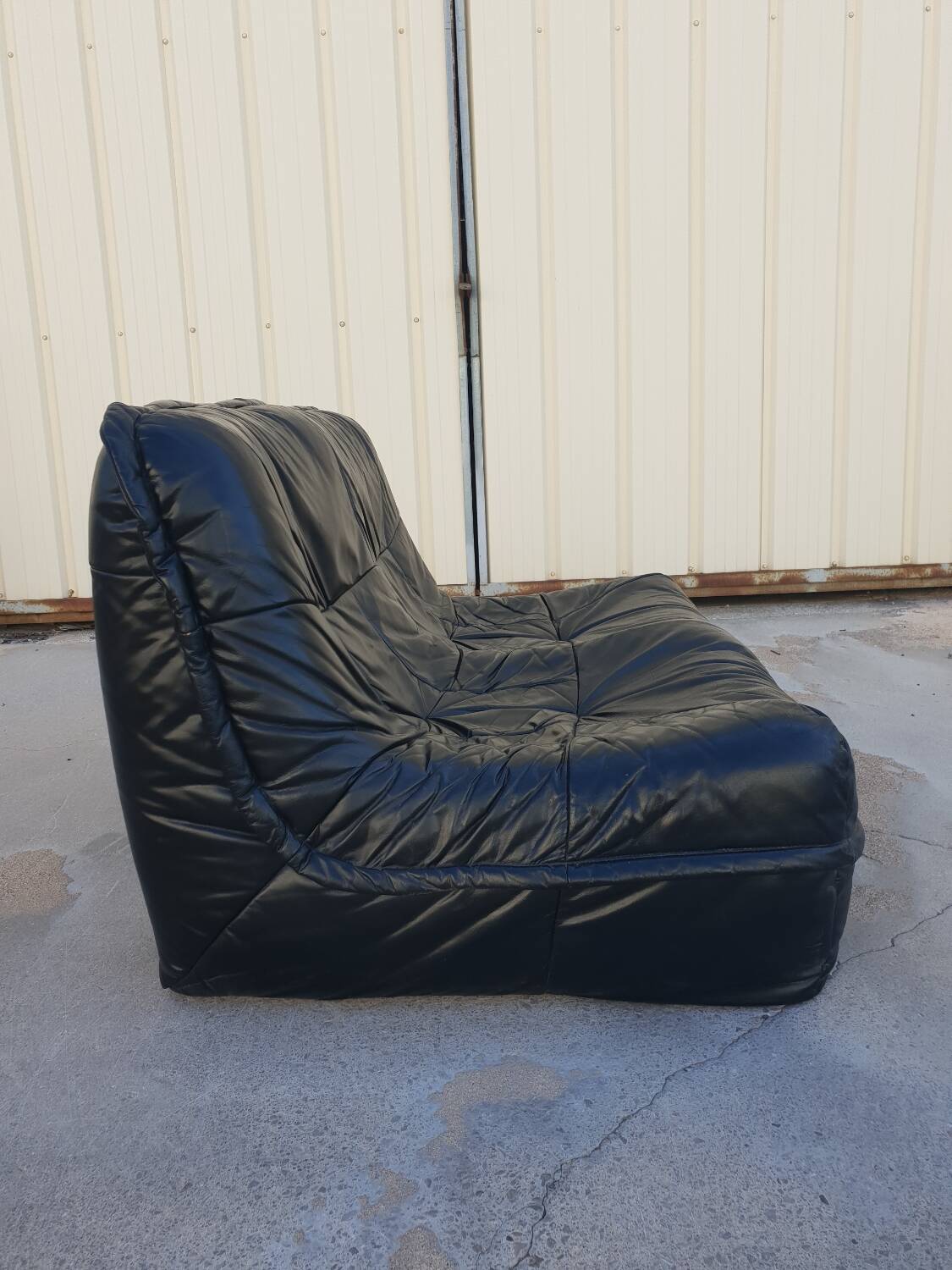 2 seater leather sofa 1970