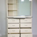 Armoire métallique, placard, armoire médicale, Baisch, vintage années 1960, tiroirs