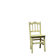 Formica and yellow wood chair