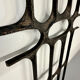 XXL wall sculpture in cast aluminium, 1970s Brutalist design.