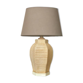 Pied de lampe de salon vintage - céramique faïence décoration 1970 -1980