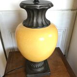 Vintage cracked ceramic lamp