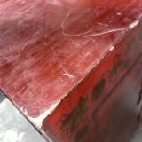 Vintage red lacquer sideboard, China