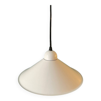 White metal pendant light from the 80s