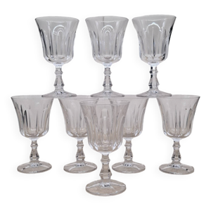 Set 8 grands verres vin - cristal baccarat