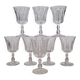 Set 8 grands verres vin cristal Baccarat Lauzun