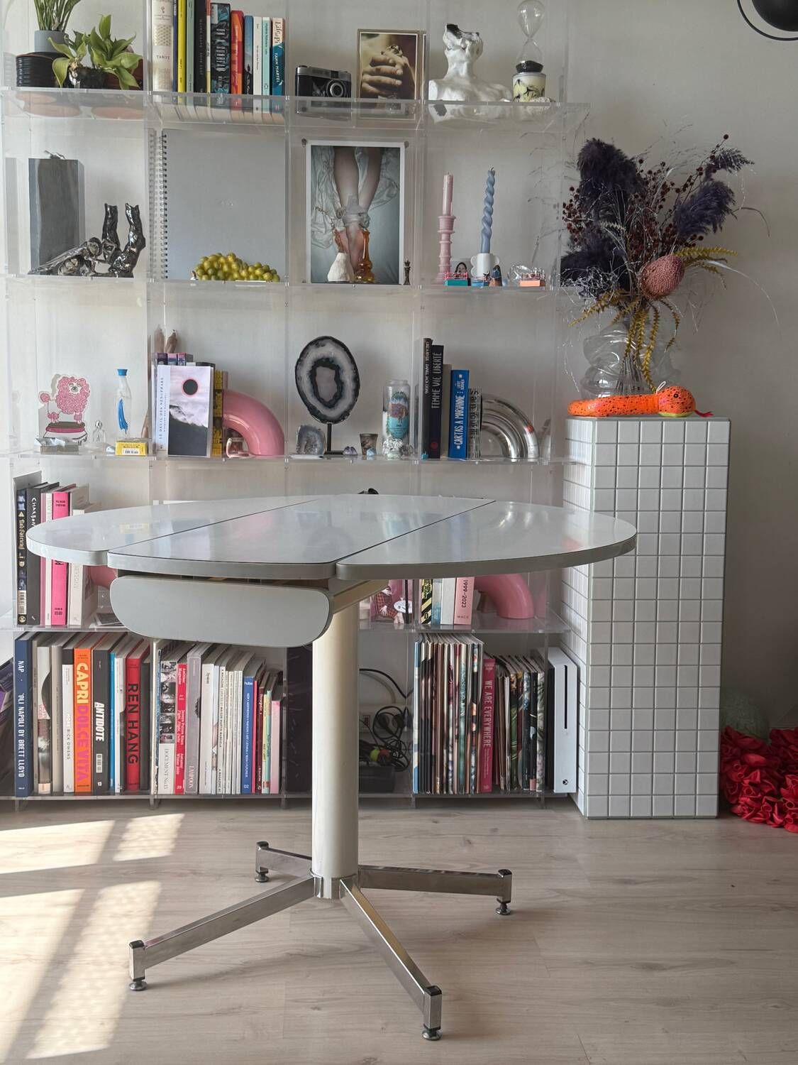 Table ronde pliable Formica | Selency