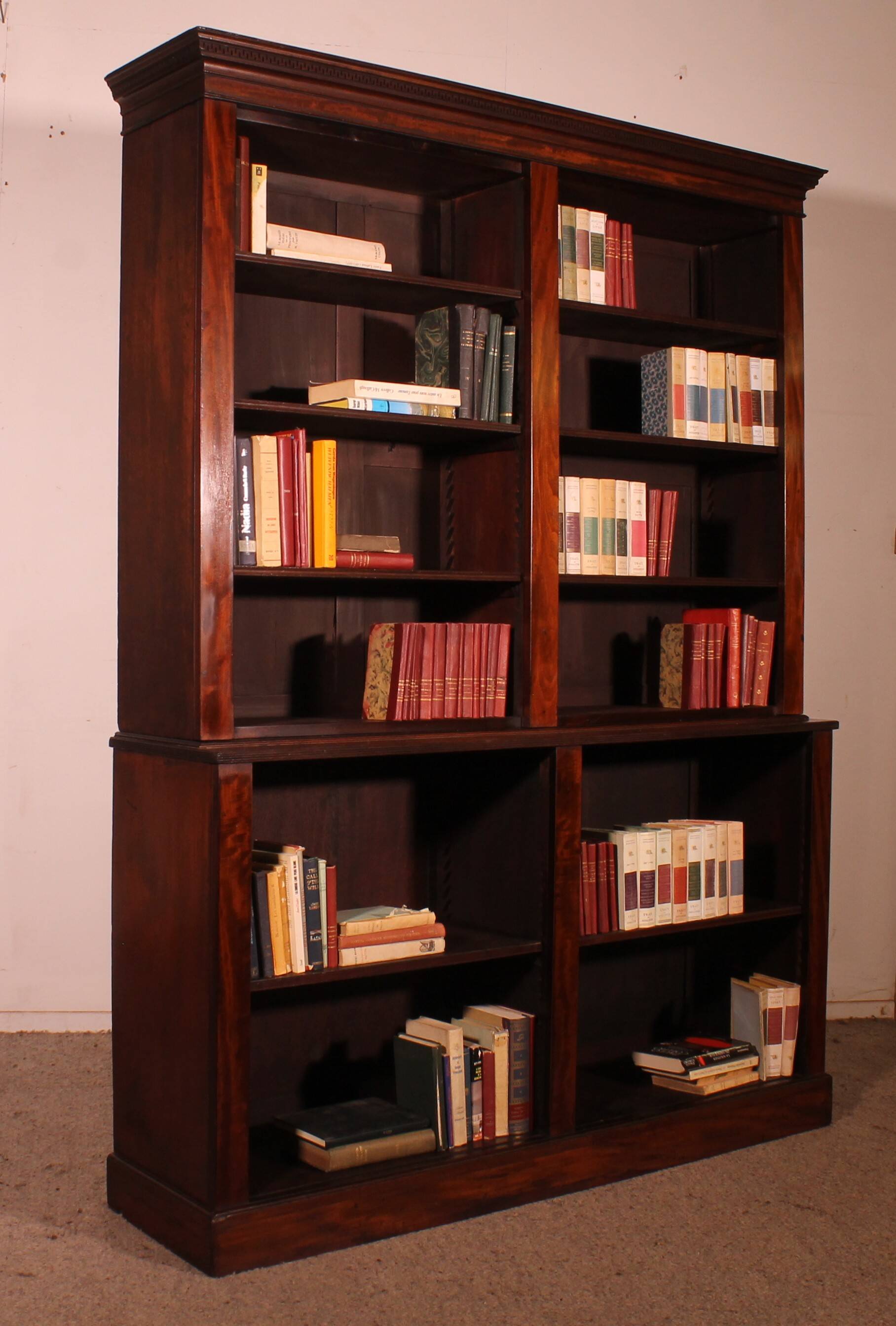 large open mahogany library - 18th century Georgian period
