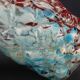 Vase en verre de Clichy, Legras à décor de capitons