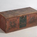 Ancienne malle avec motifs floraux (c.1920) #24