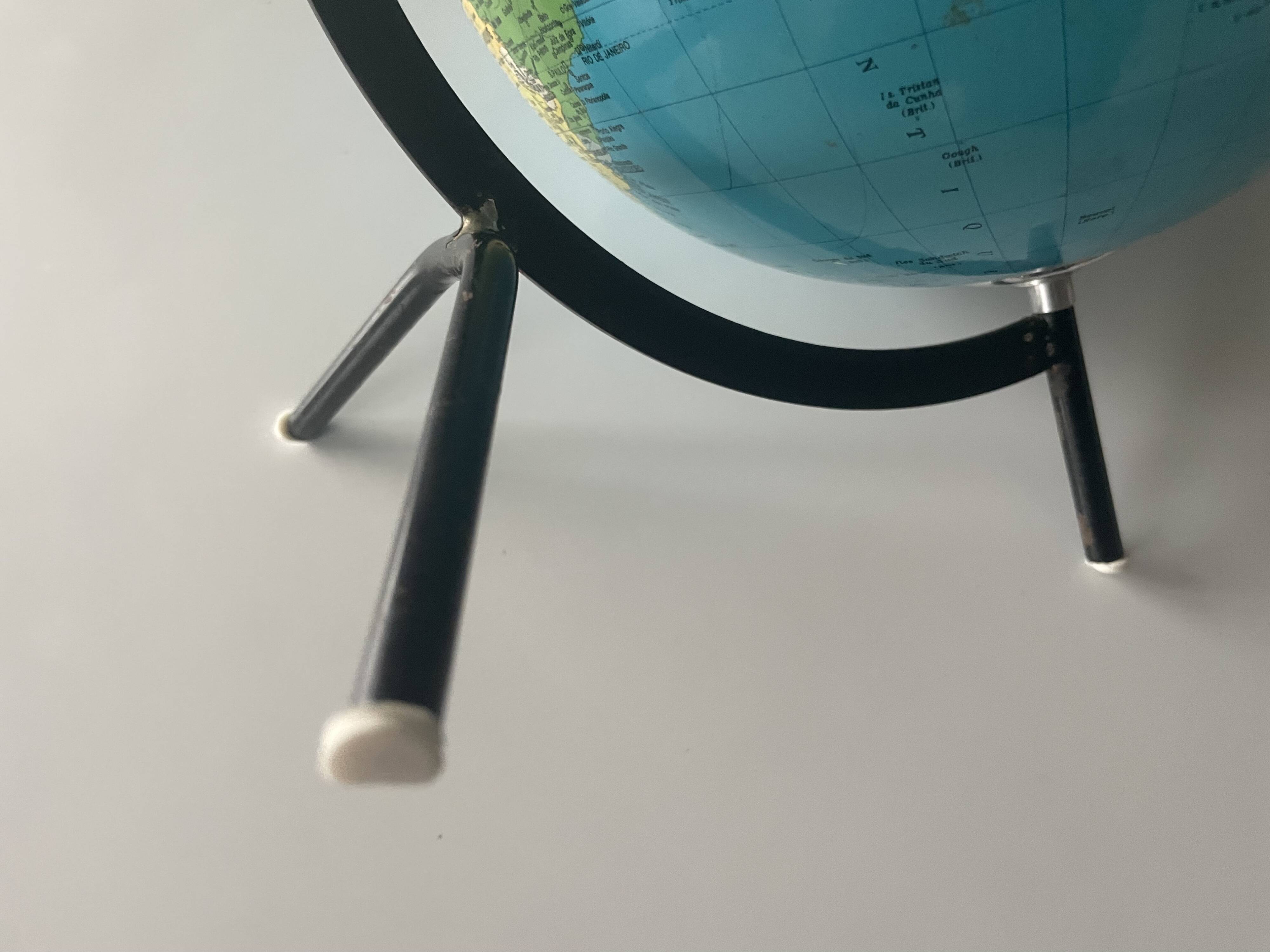 Tripod terrestrial globe