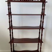 Library - turned wooden shelf