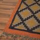 Tapis en jute et coton tissé à la main