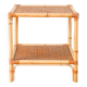 Rattan and cane bedside table, 1960