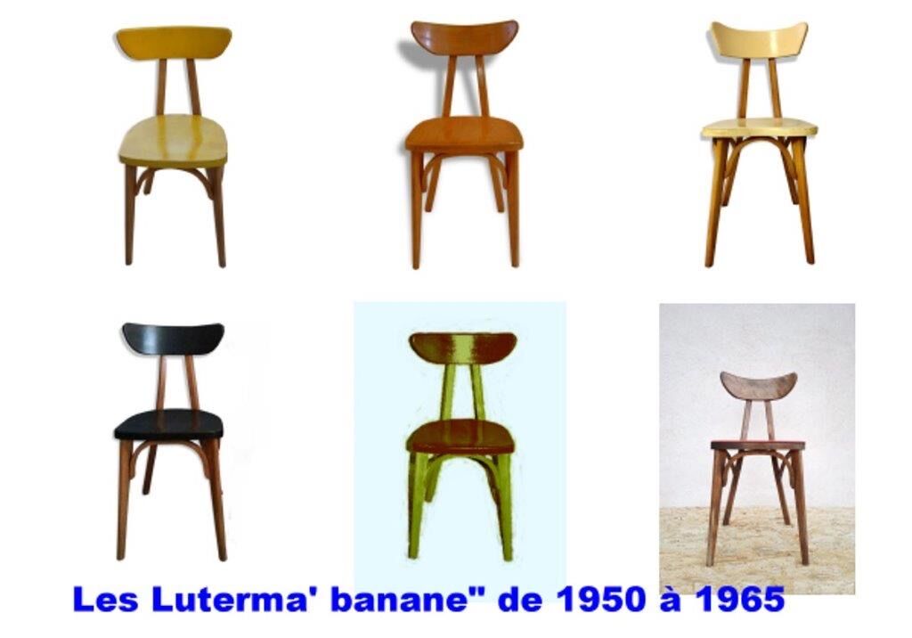 Suite of 6 chairs Luterma "Banana"