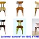 Suite de 6 chaises Luterma « Banane »