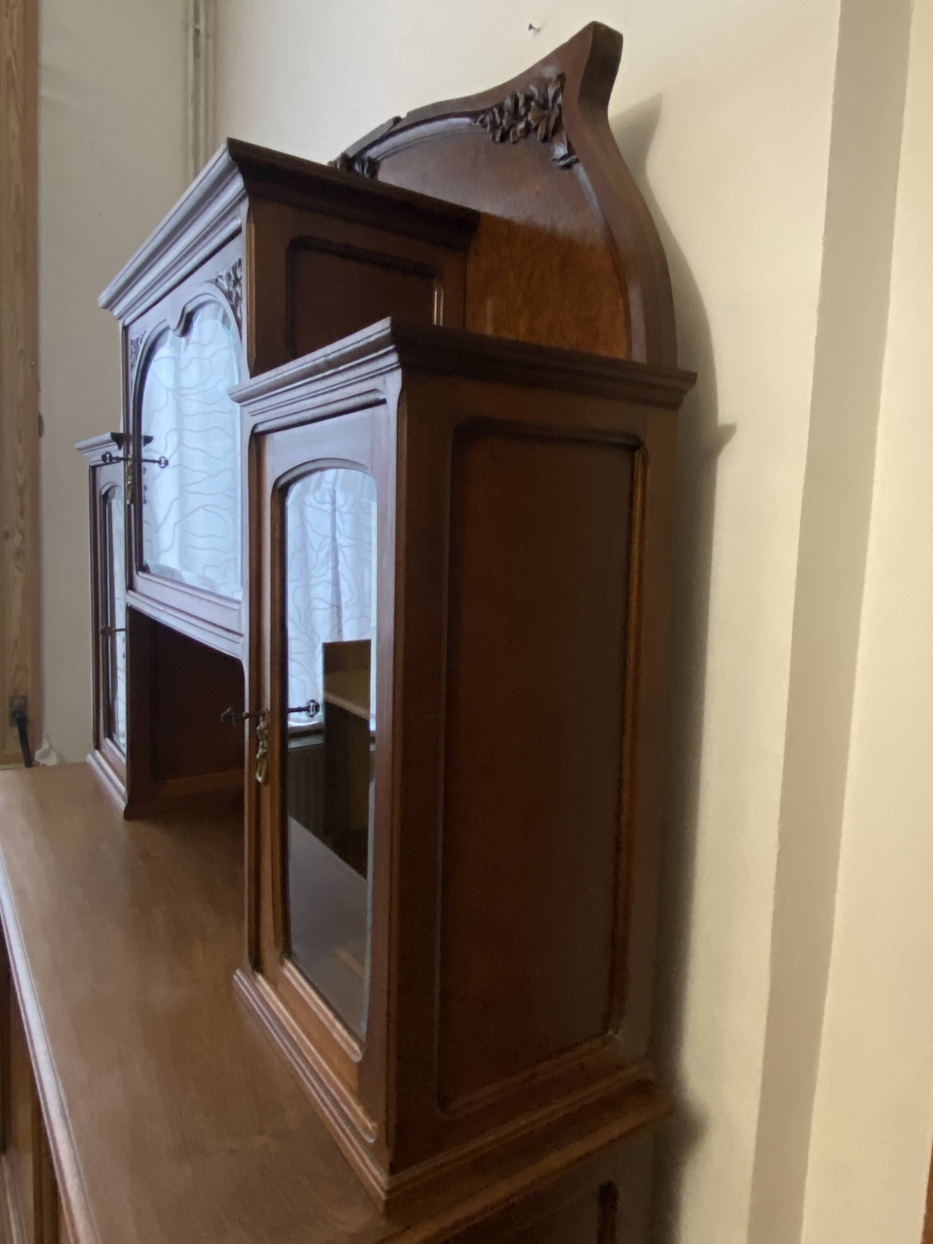 Mahogany china cabinet