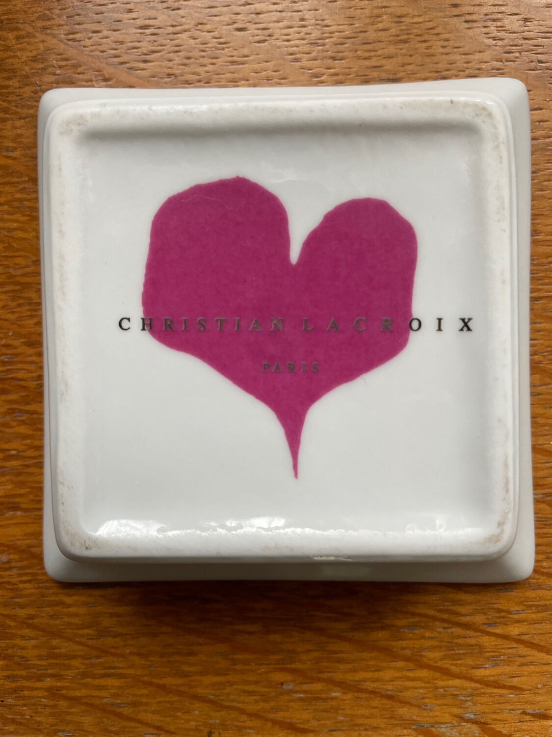 Duo of ashtrays Christian Lacroix in porcelain