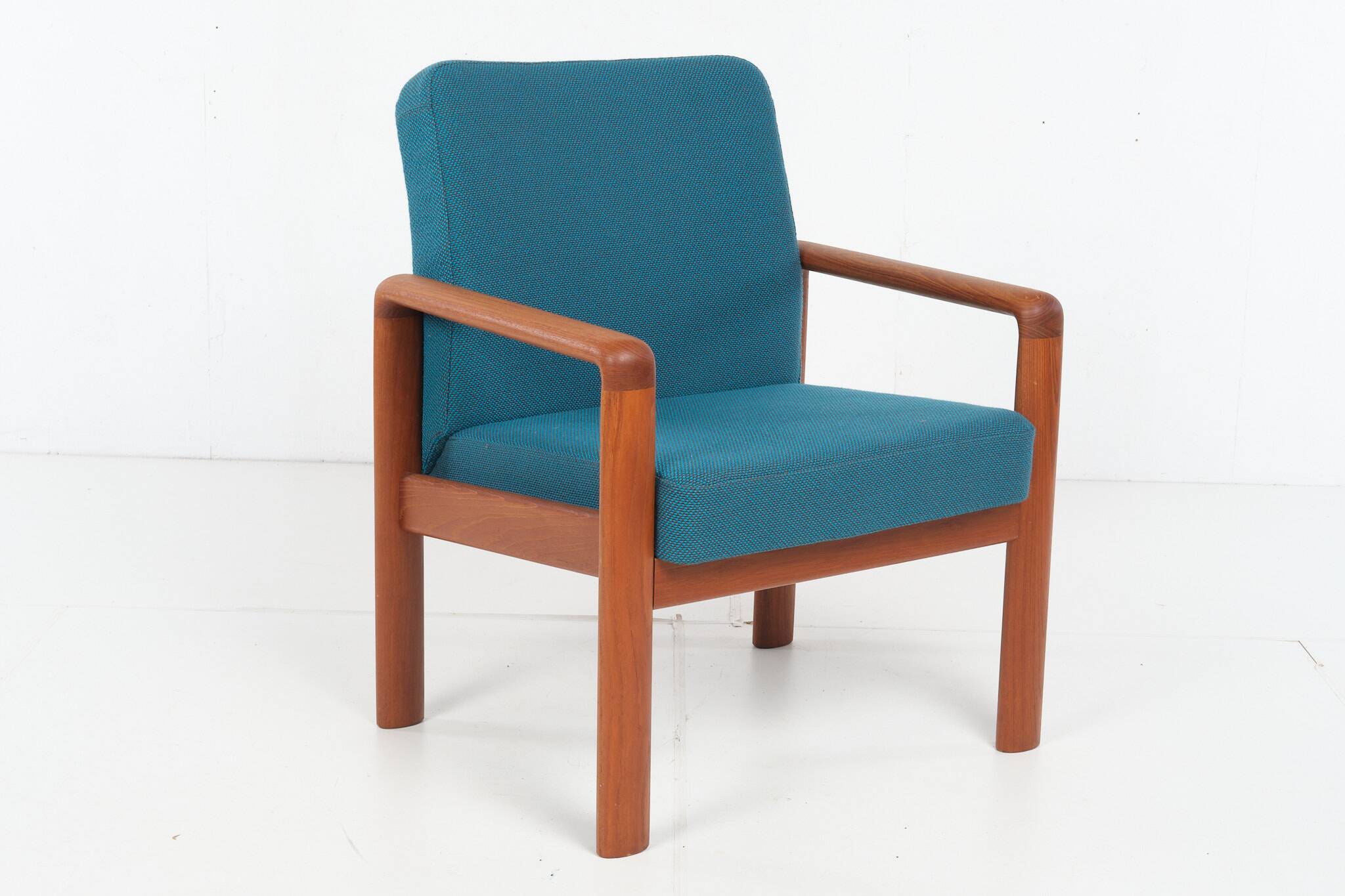 Kai Kristiansen armchair, vintage, 1960s, teak, Denmark, newly