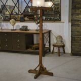 Coat rack in elm and pine from the 1950s.