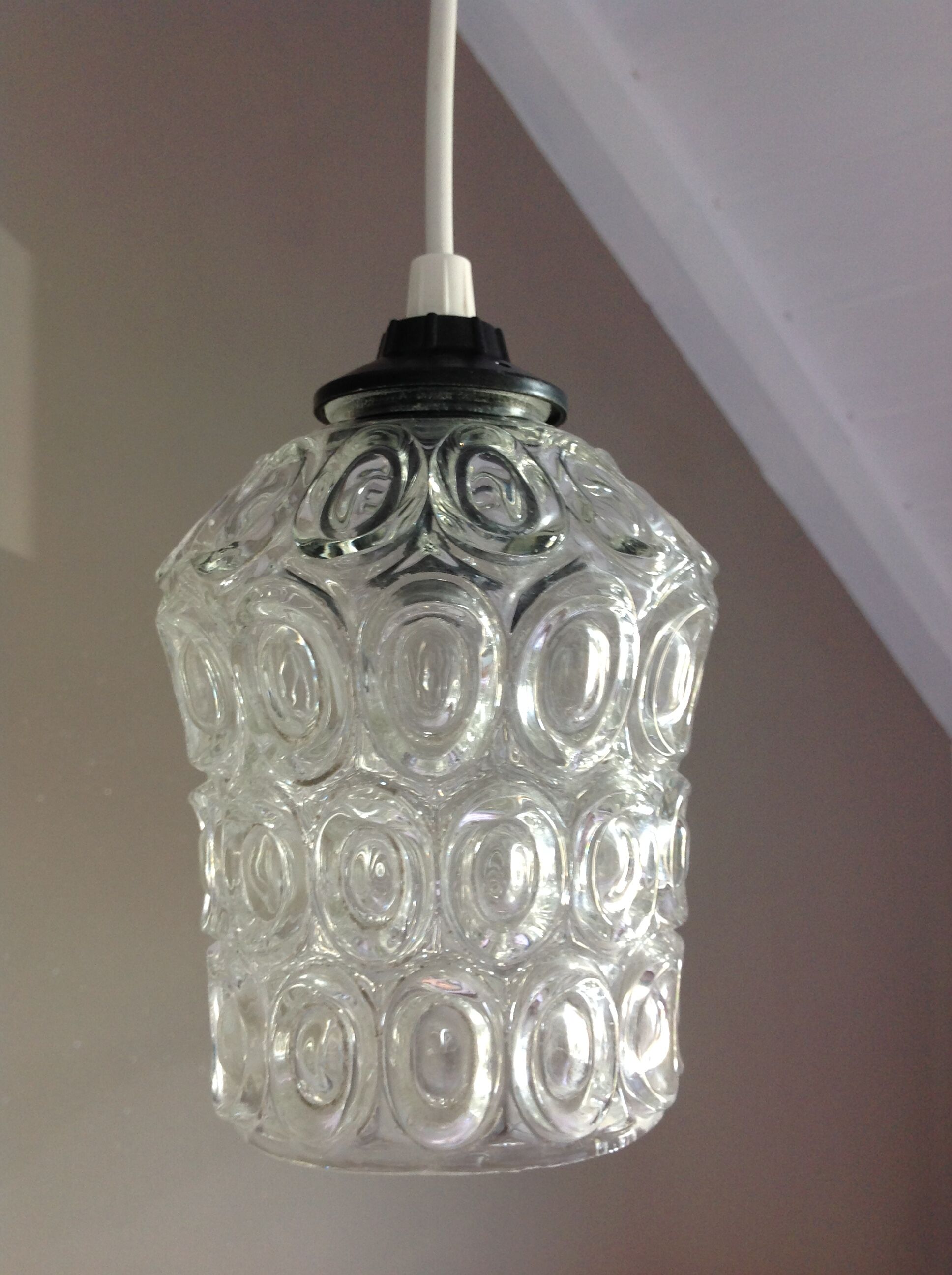 Vintage bubbled glass bell stroller from the 60s/70s